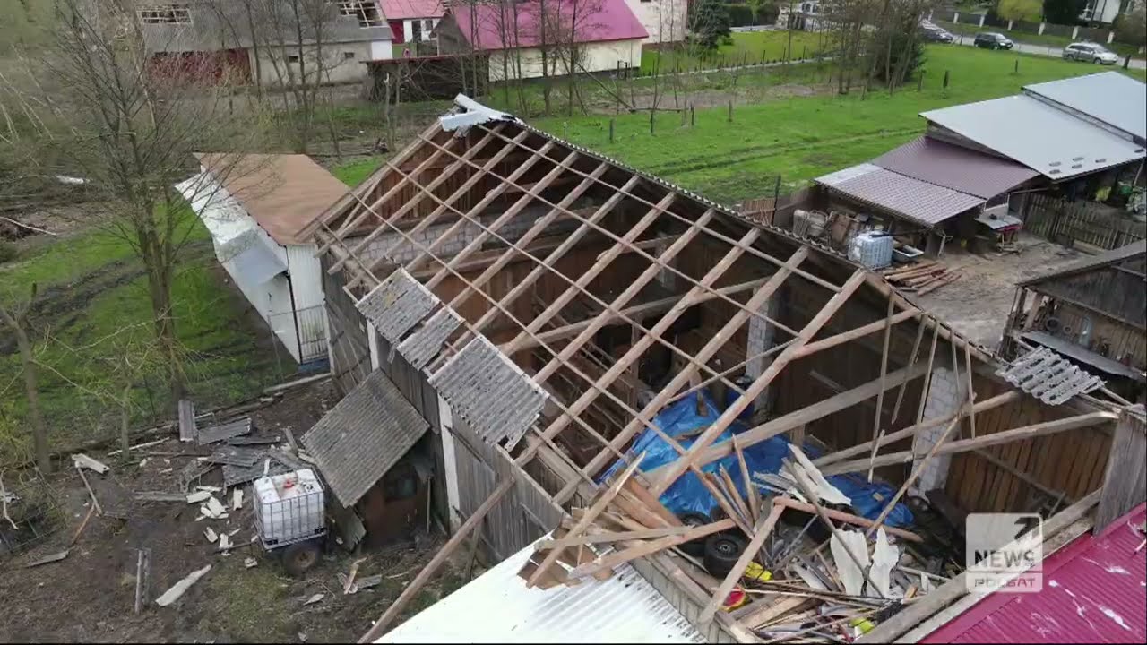 Nawałnice nad Polską. Trąba powietrzna w Tereszpolu