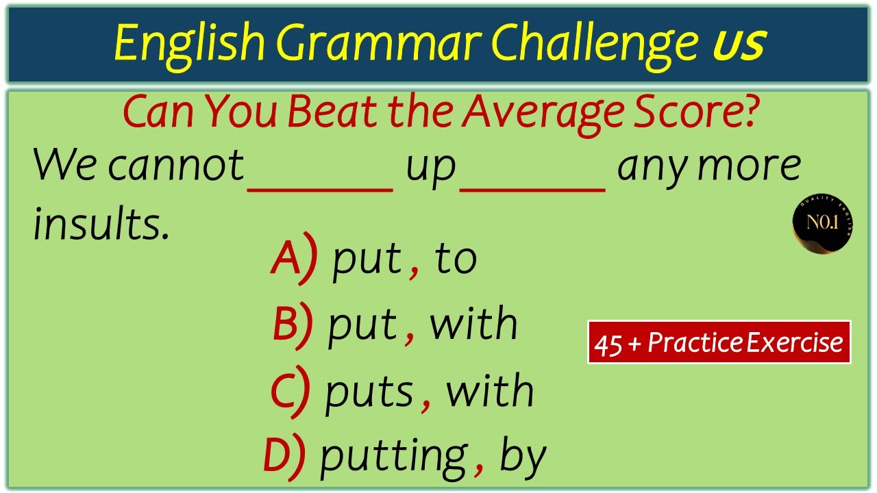 Test Your English Level | If You Pass This Grammar Quiz, You’re Brilliant! 🌟 | No.1 Quality English