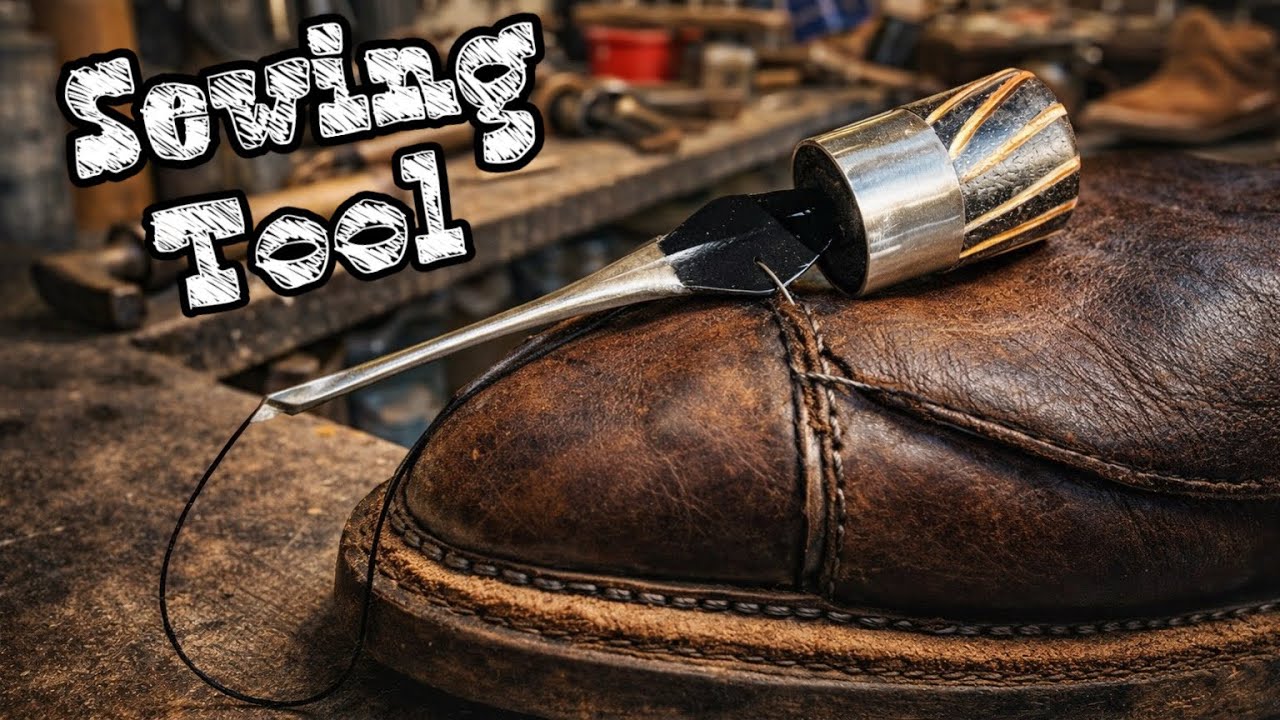 I make a sewing tool from rusty iron