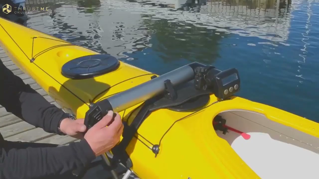 Installation of Thrustme Electric Outboard on Kayak