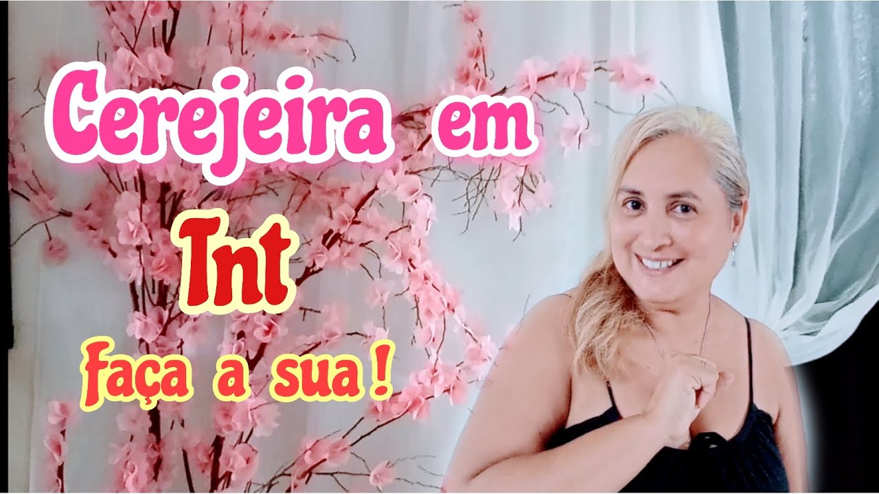 CEREJEIRA EM TNT ,FAÇA A SUA !