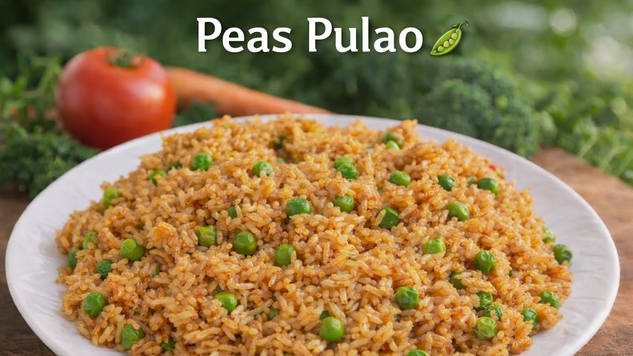 Mater 🫛 ka pulao 🤤😋 khush mera style sa 😉#cookies #food #howtomakebesanladoo #ramadanrecipes 
