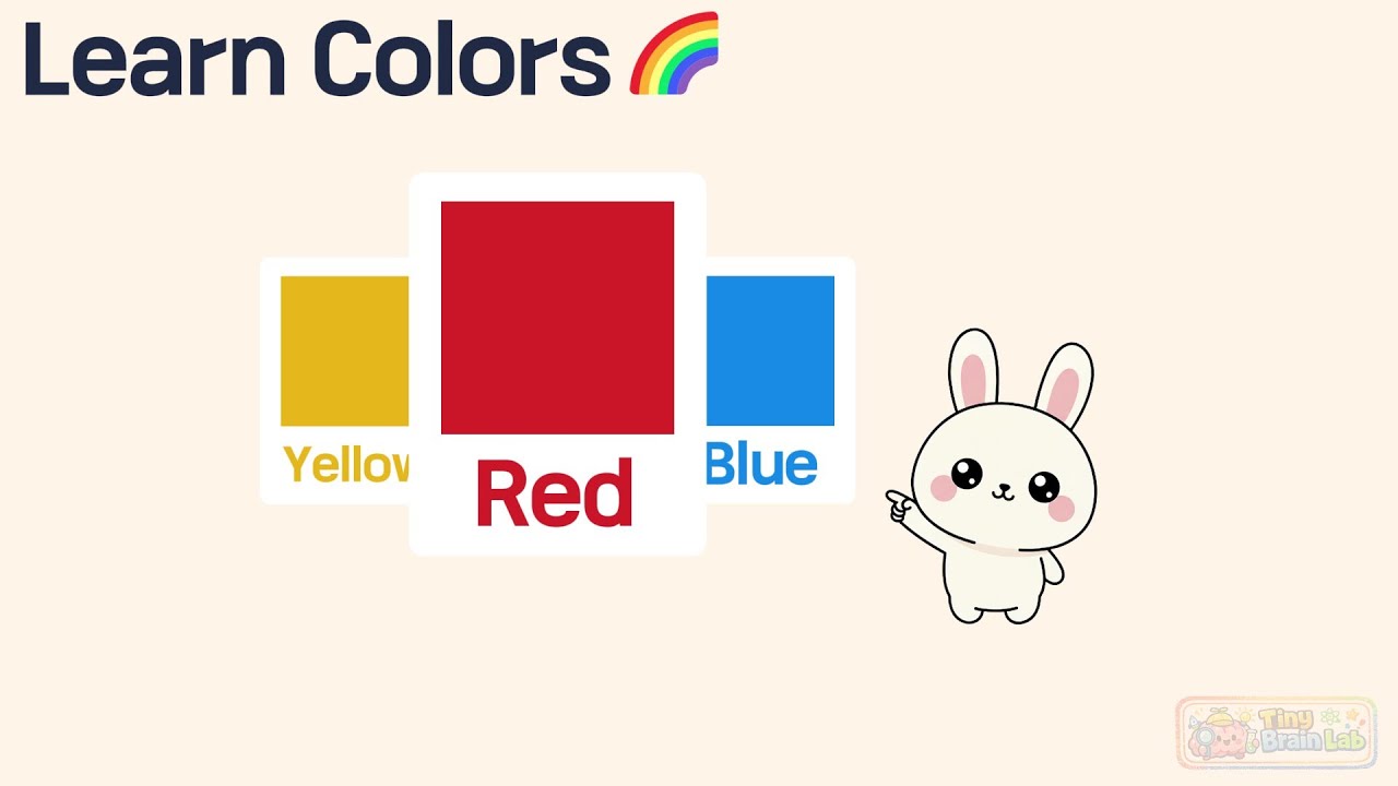 Colors 1–7 🌈 | Learn Rainbow Colors | Kids Learning Video
