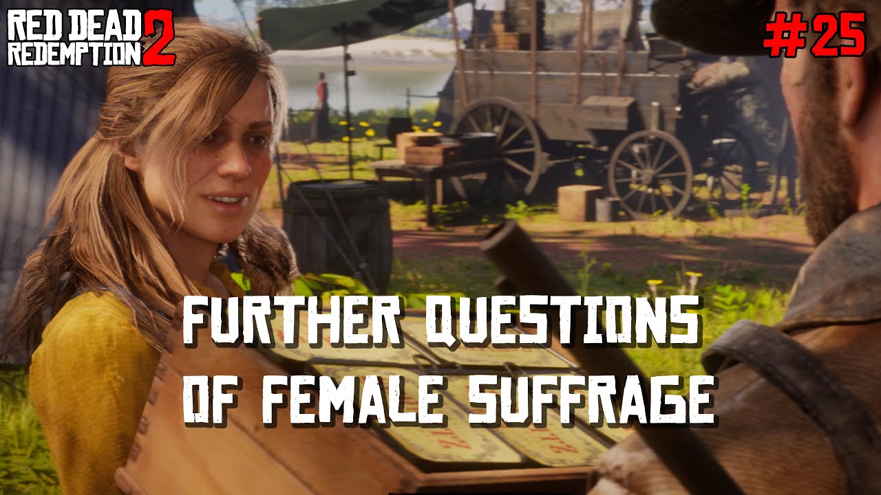 RDR2 - Further Questions of Female Suffrage (Sadie's First Ride) | 4K No Commentary