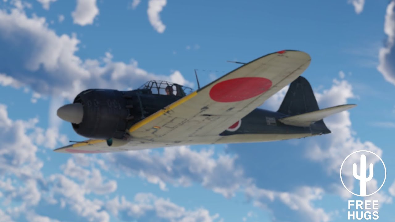 A6M5 Zero War Thunder Gameplay | no commentary