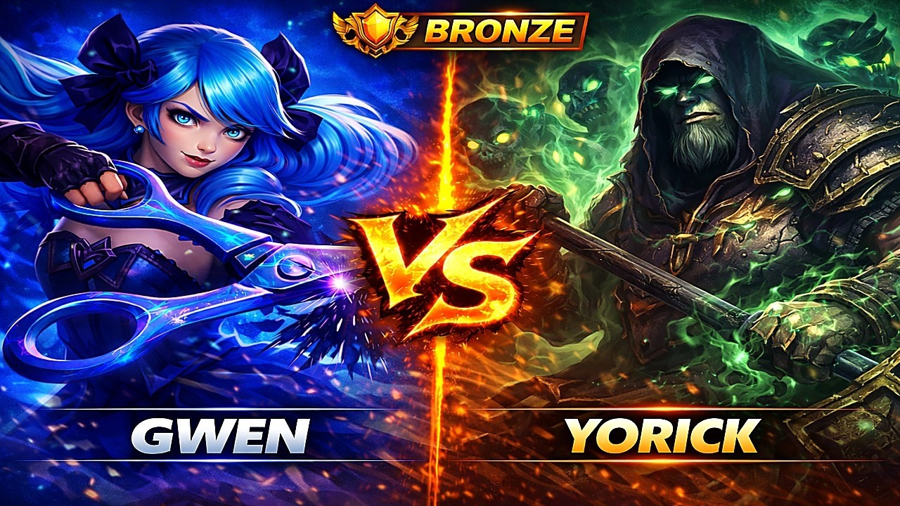 Ranked Review #21 – Gwen vs Yorick | Bronze 1 Solo Queue
