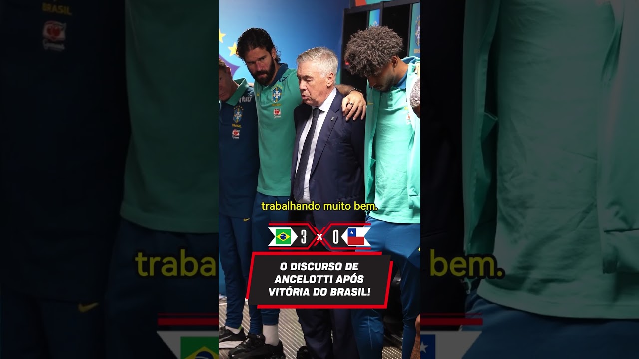 DISCURSO DE ANCELOTTI AP&Oacute;S VIT&Oacute;RIA DA SELE&Ccedil;&Atilde;O BRASILEIRA! 🔥👀 #shorts
