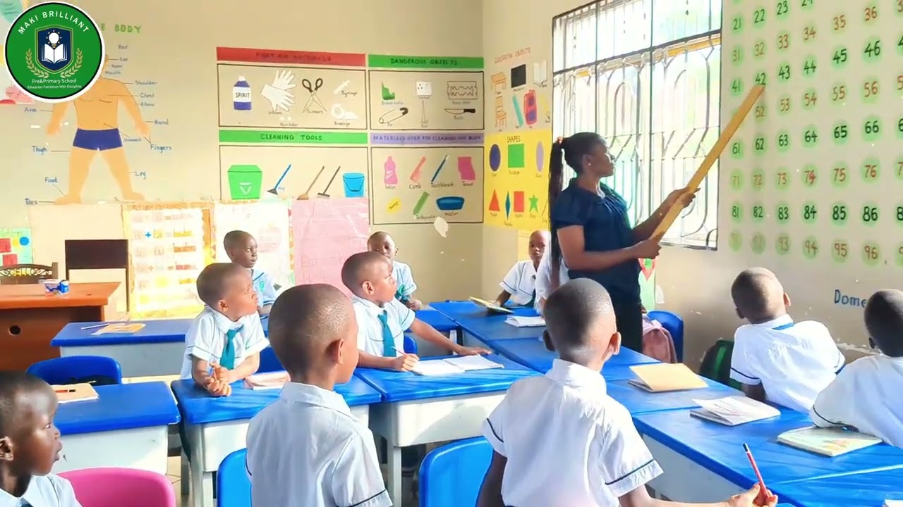 Grade one pupils learn numbers 1 to 100#makibrilliantschool #2026#school#numbers 