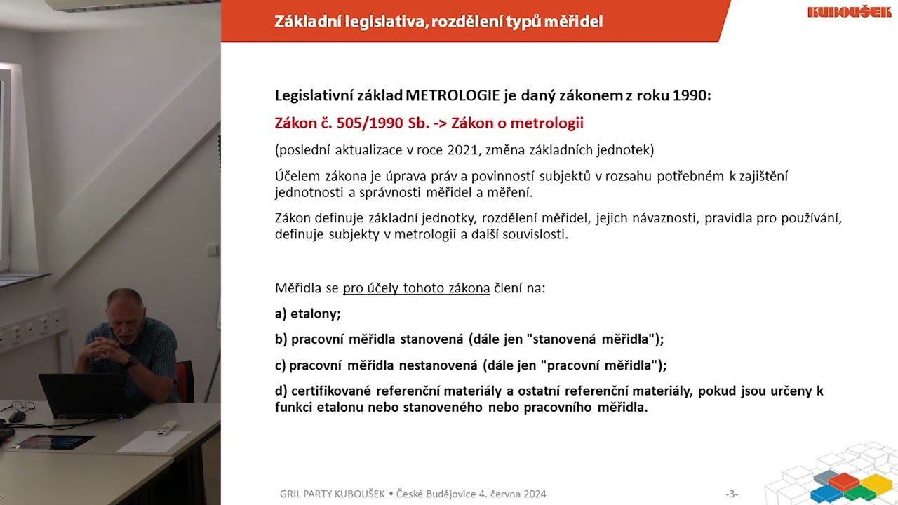 Metrologie a kalibrace v praxi - přednáška