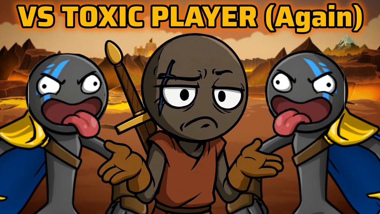 Vs Against 5 Years Old Toxic Kid Again And Again.. Stick War: Saga Ranked 
