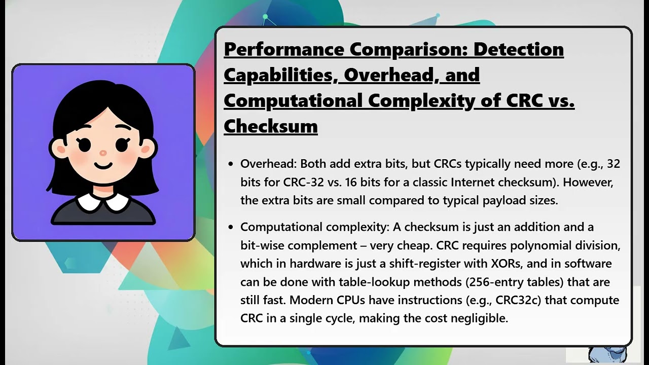 [412] Error Detection CRC and Checksum (Computer Networks)