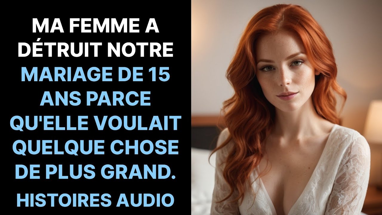 Ma femme a détruit notre mariage de 15 ans parce qu'elle voulait quelque chose de plus grand.