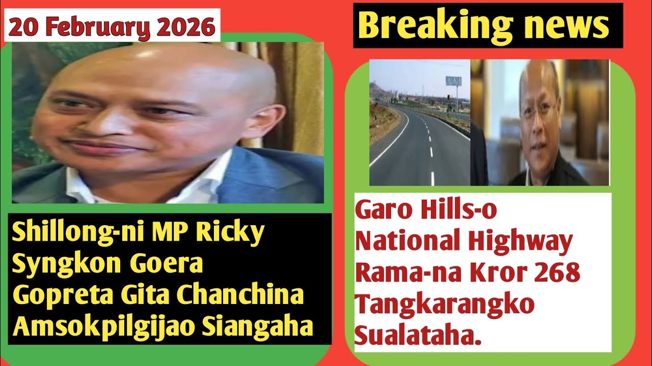 20 February 2026//Shillong-ni MP Siaha.