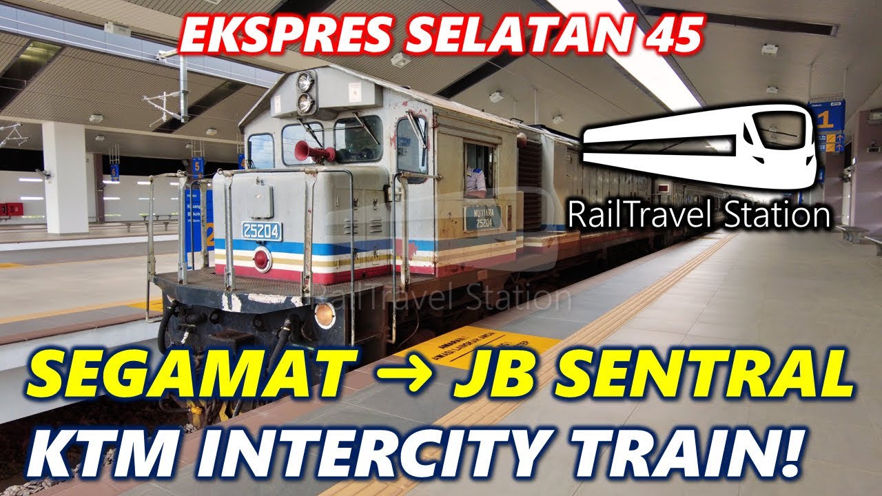 KTM SEGAMAT TO JB TRAIN! 🇲🇾🚆(Connection from KL Sentral ETS) Ekspres Selatan 45dn Segamat→JB Sentral