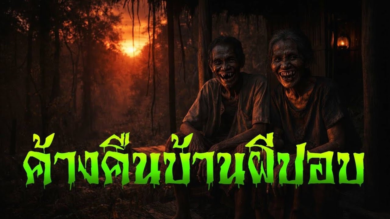 ค้างคืนบ้านผีปอบ #ฟังเรื่องผี #ผีปอบ 