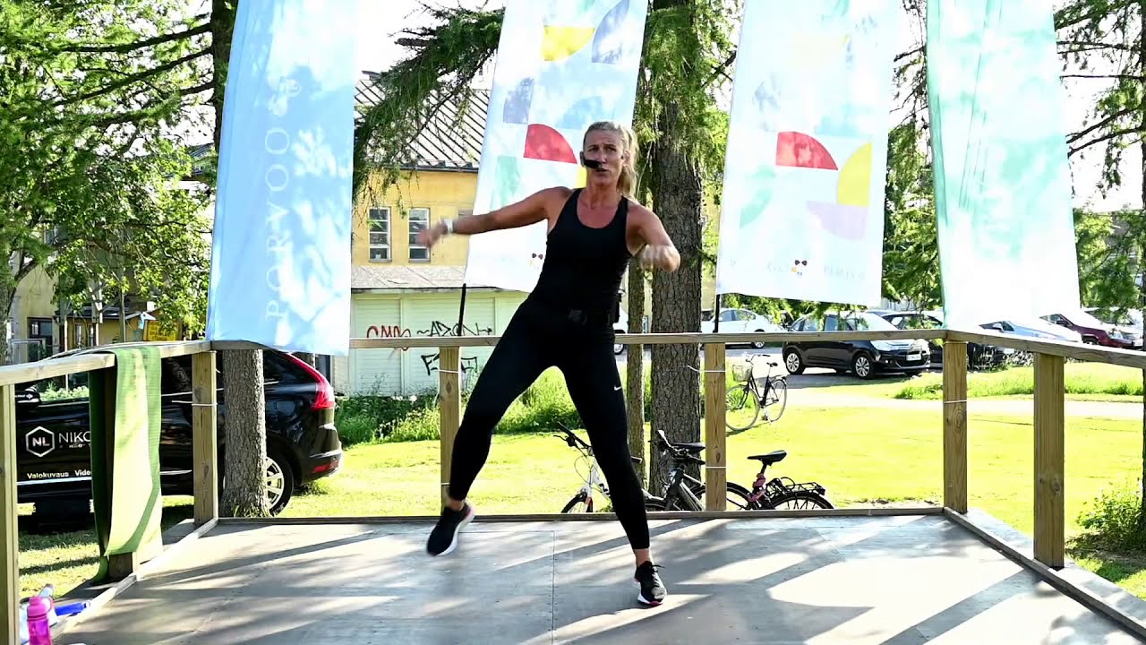 Puistojumppa - Parkgymnastik 25.6.2020