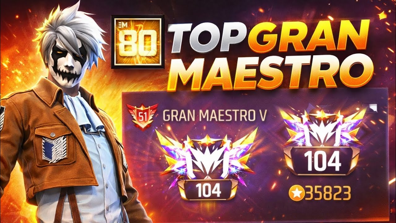 COMORE ESTÁ CUENTA DE FREE FIRE POR 2 DÓLARES, ES GRAN MAESTRO TOP GLOBAR #104 😱 | AXEL FF