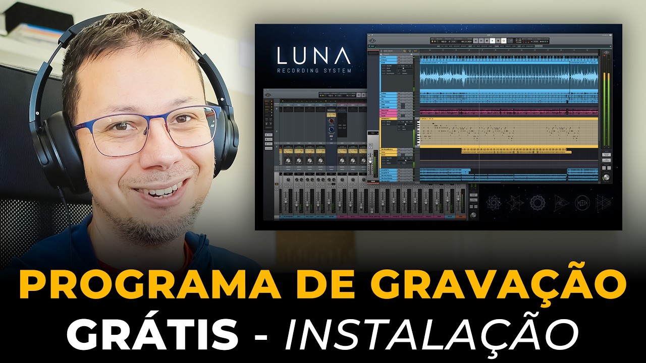 Instale e Ative a Melhor DAW Gratuita - LUNA Instalação Passo A Passo