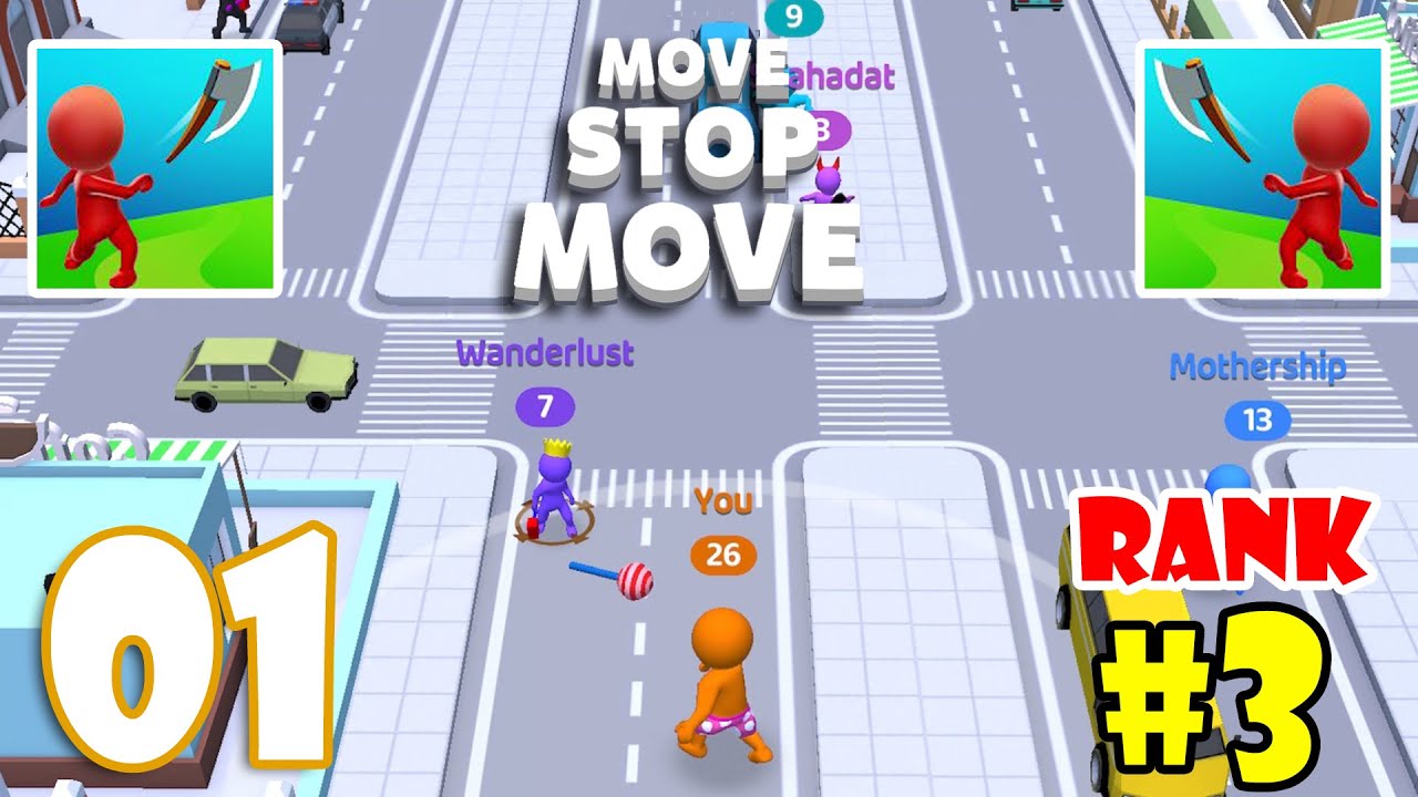 MOVE IO MOVE STOP MOVE NEW GAMEPLAY HIGHEST RANK 3 GAMEPLAY WALKTHROUGH PART 1