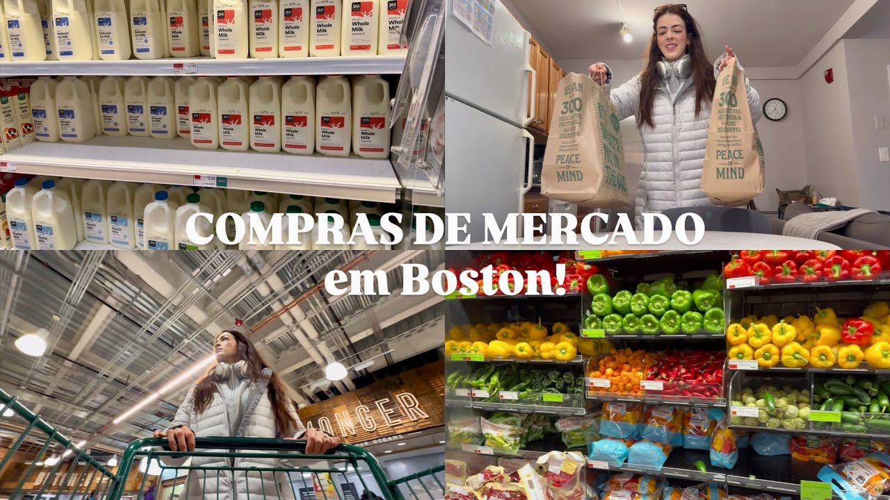 COMPRAS DE MERCADO EM BOSTON NO INTERCÂMBIO 🇺🇸 #Diariodointercâmbio3