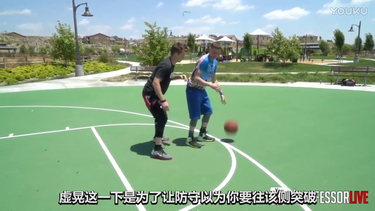 【籃球教學】 教授（Professor）聲東擊西的背身虛晃教學