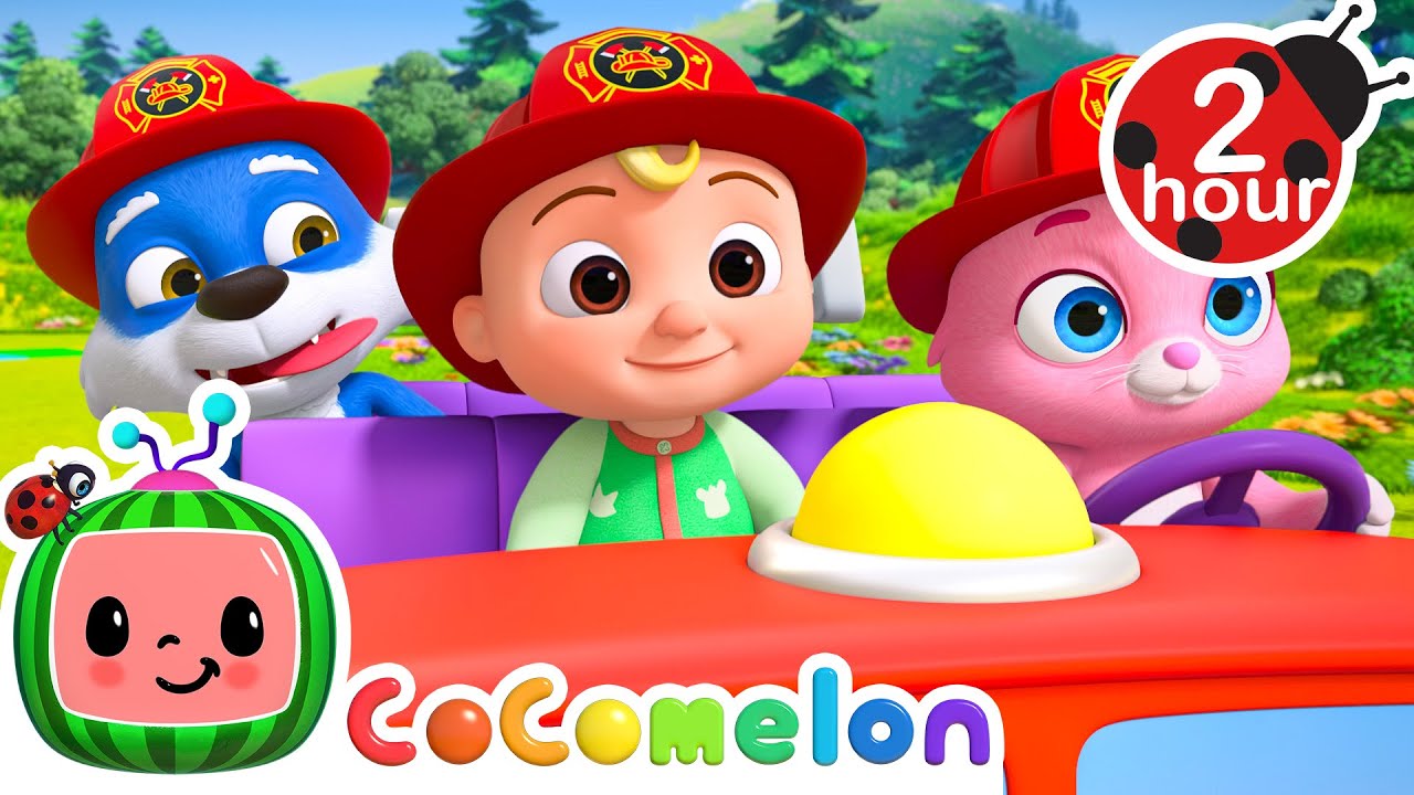 Wally's Fire Truck Joyride 🚒CoComelon JJ's Animal Time Nursery Rhymes and Kids Songs | After School
