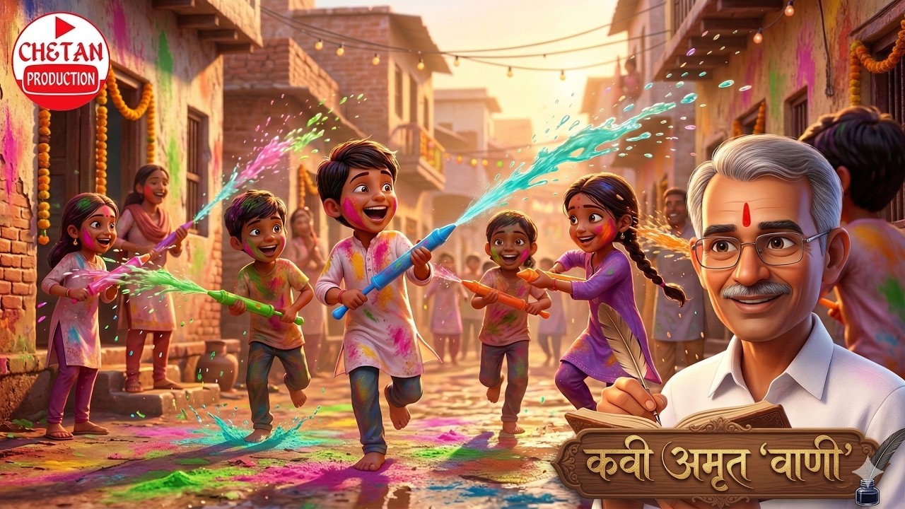 पक्का रंग | होली पर प्रेम का अनोखा रंग | 17 March 2026 | कवि अमृत ‘वाणी’ | #HoliPoetry #hindikavita