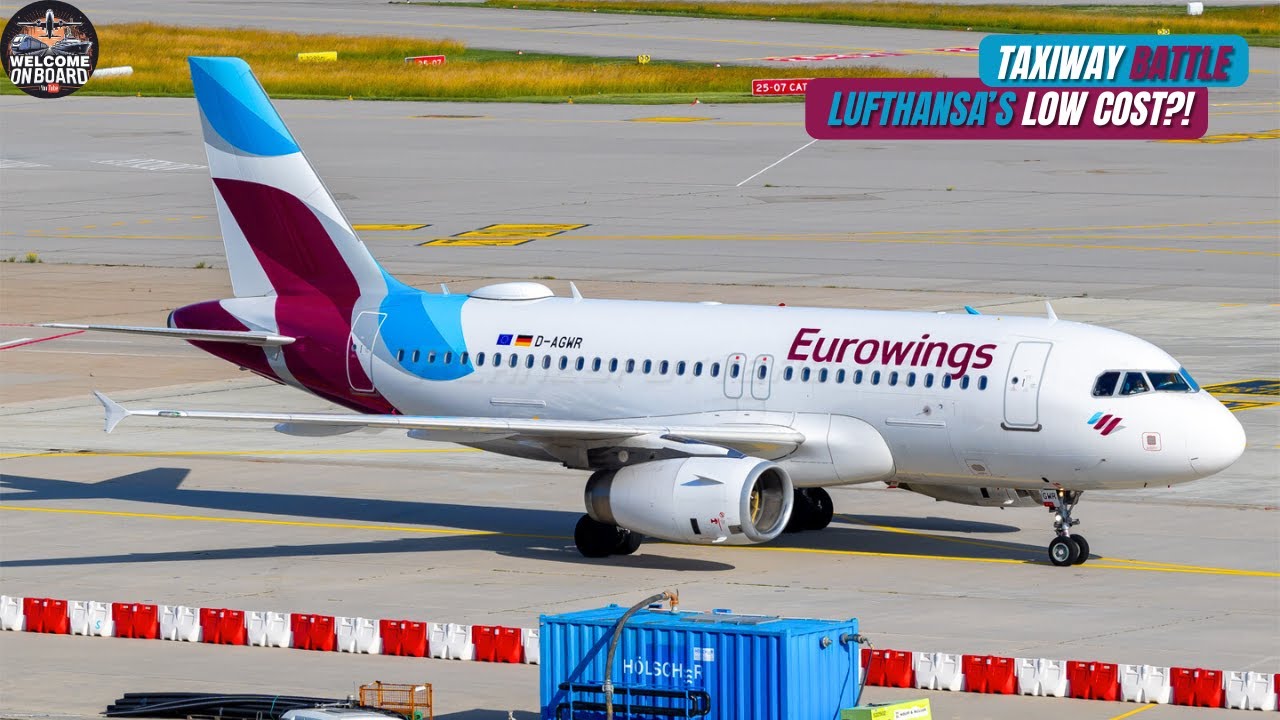 [4K] TRIP REPORT | Eurowings A319 Economy Class | Hamburg ✈ Budapest | Racing on the Taxiway