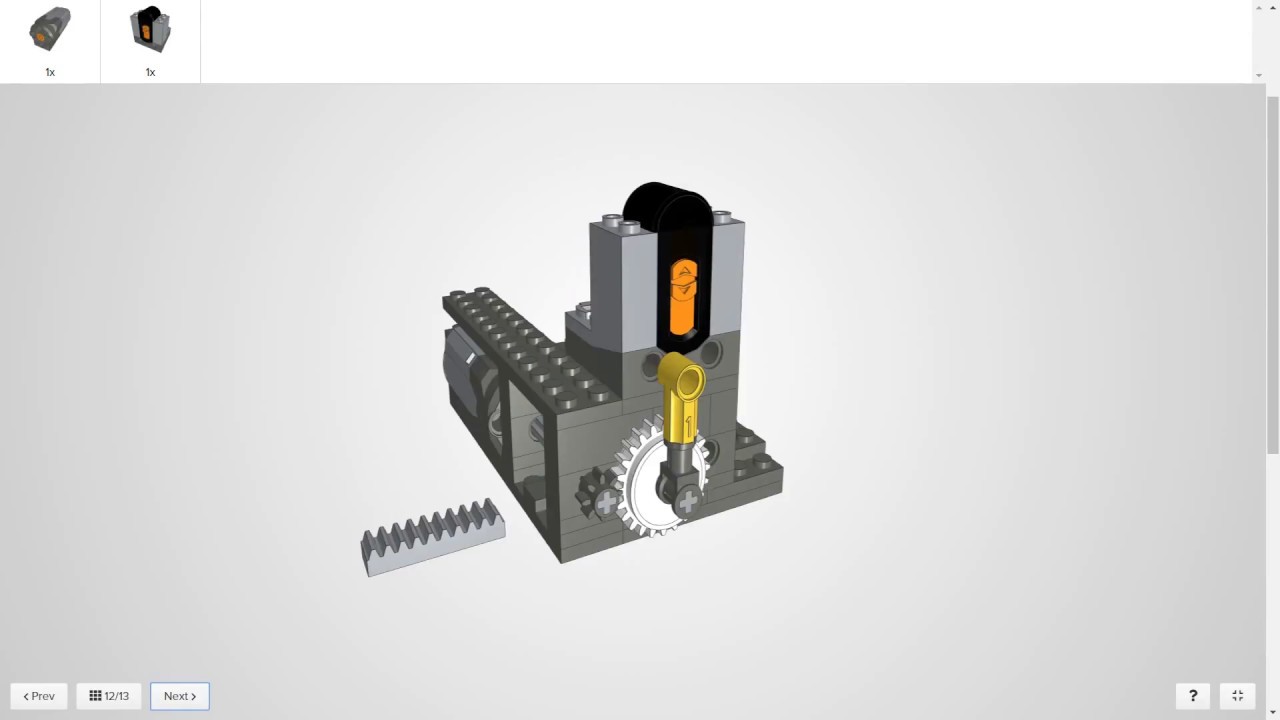 LEGO Remotely Controlled Track Switch Unit Build Guide