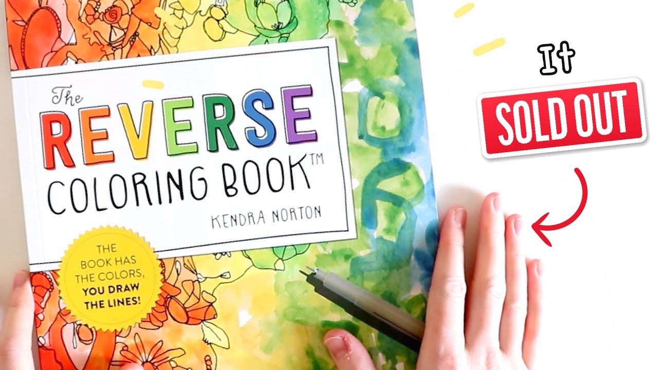 3 ARTISTS take on THE REVERSE COLORING BOOK!!
