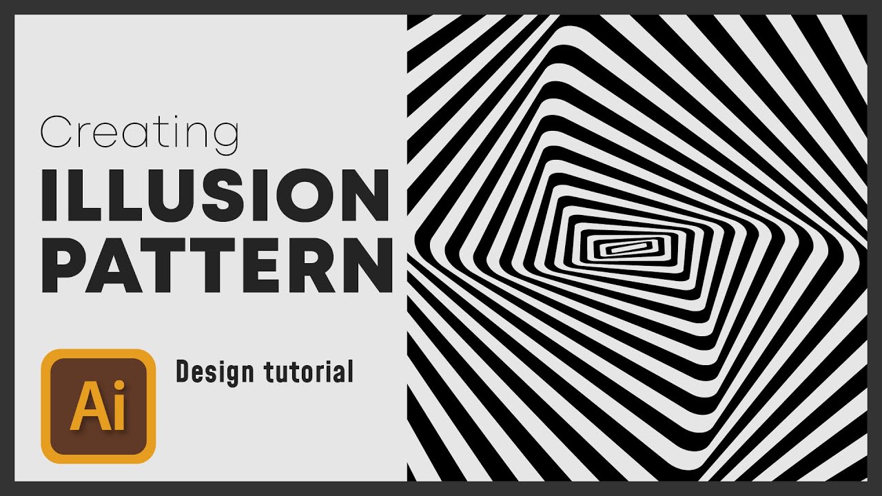 Creating Illusion Pattern in Adobe illustrator | Graphic Design Tutorial