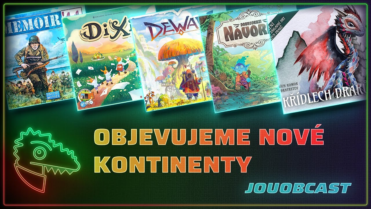 Dobrodruzi Navorie, Memoir 44, Dixit Kids, Dewan, Na křídlech draků: Ohnivá akademie | JOUOBCAST