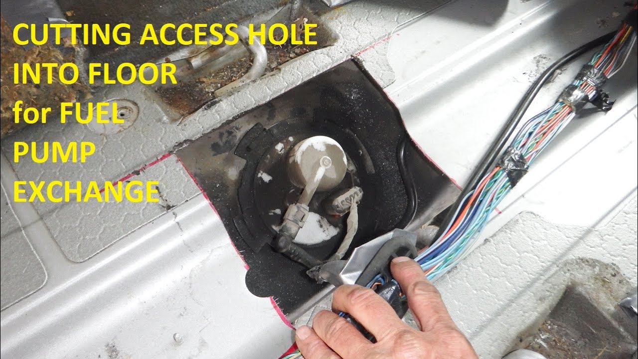 2004 Dodge GRAND CARAVAN - CUT  FLOOR ACCESS HOLE for FUEL PUMP CHANGE