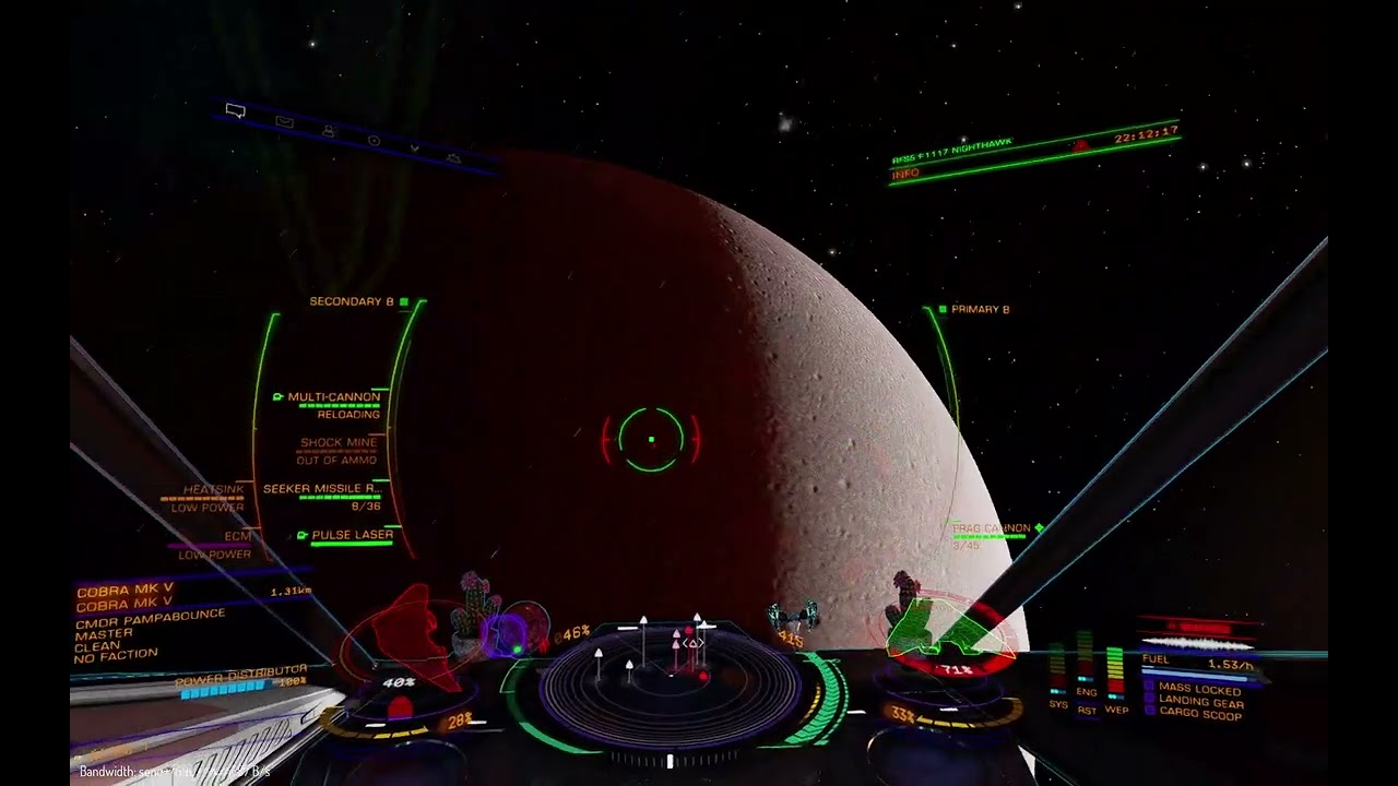Elite Dangerous Admiral Tom Cruise mines Cobra vs Cobra Compabounce