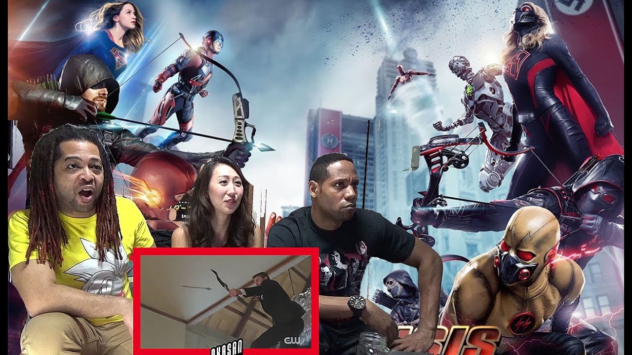 Crisis on Earth-X Crossover Official Extended Full Trailer | REACTION!! (CROSSOVER HYPE!!)