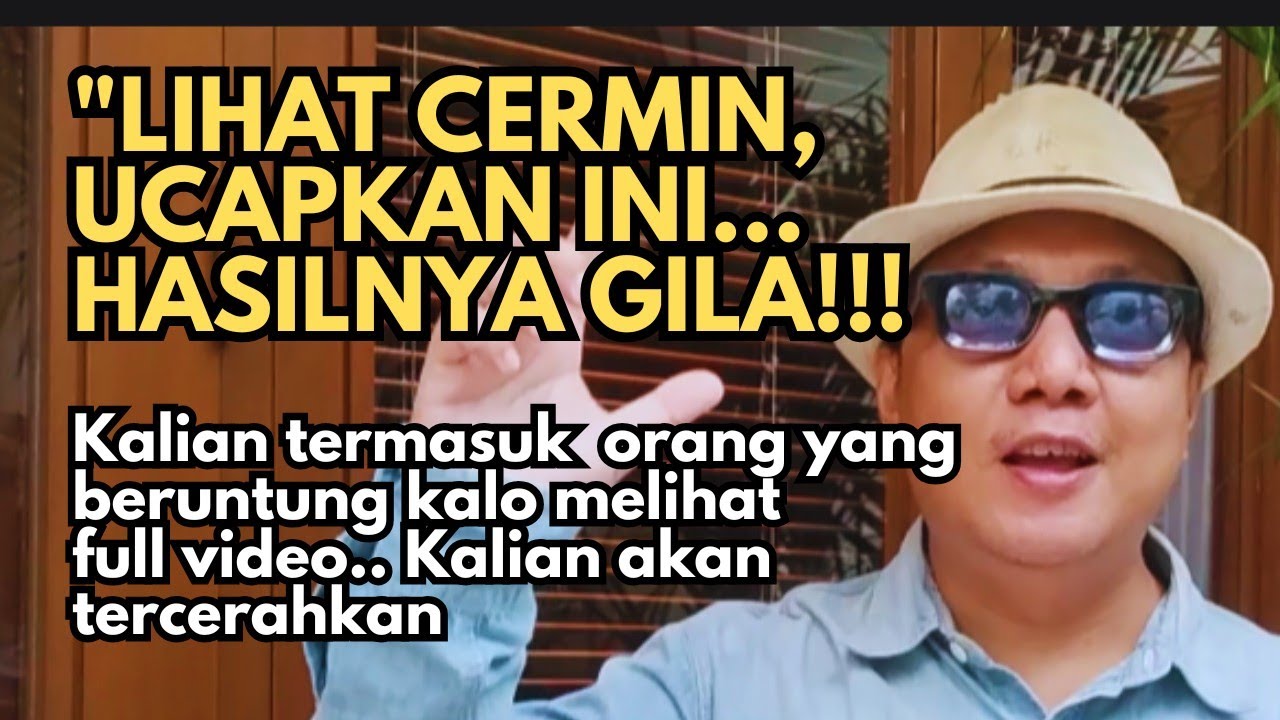 “Ucapkan Ini di Depan Cermin Selama 7 Hari! Kamu Akan Kaget Hasilnya”