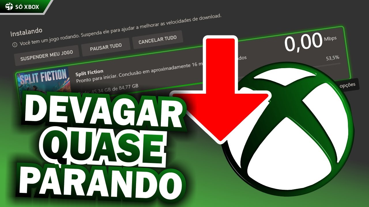 TÁ DIFÍCIL! Download LENTO DEMAIS no XBOX e JOGOS NÃO ABREM!