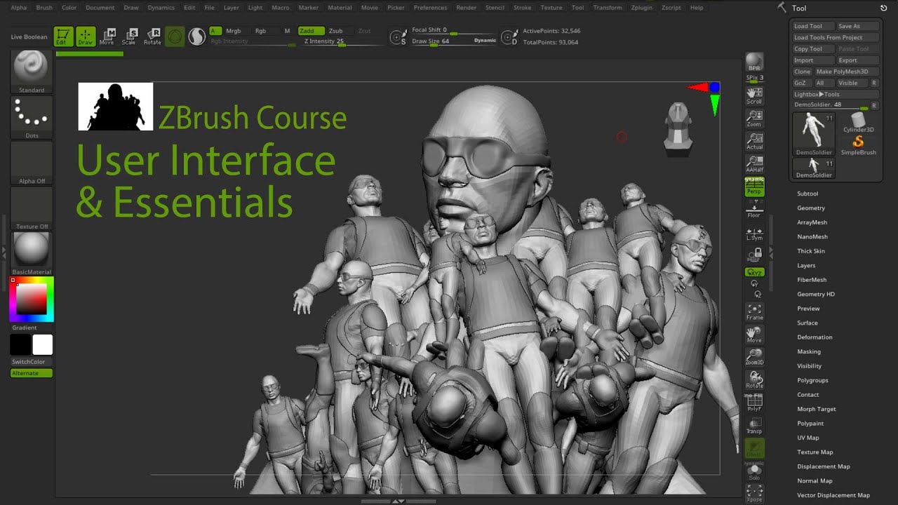 MS3D | ZBrush Course | 001 | User Interface Essentials