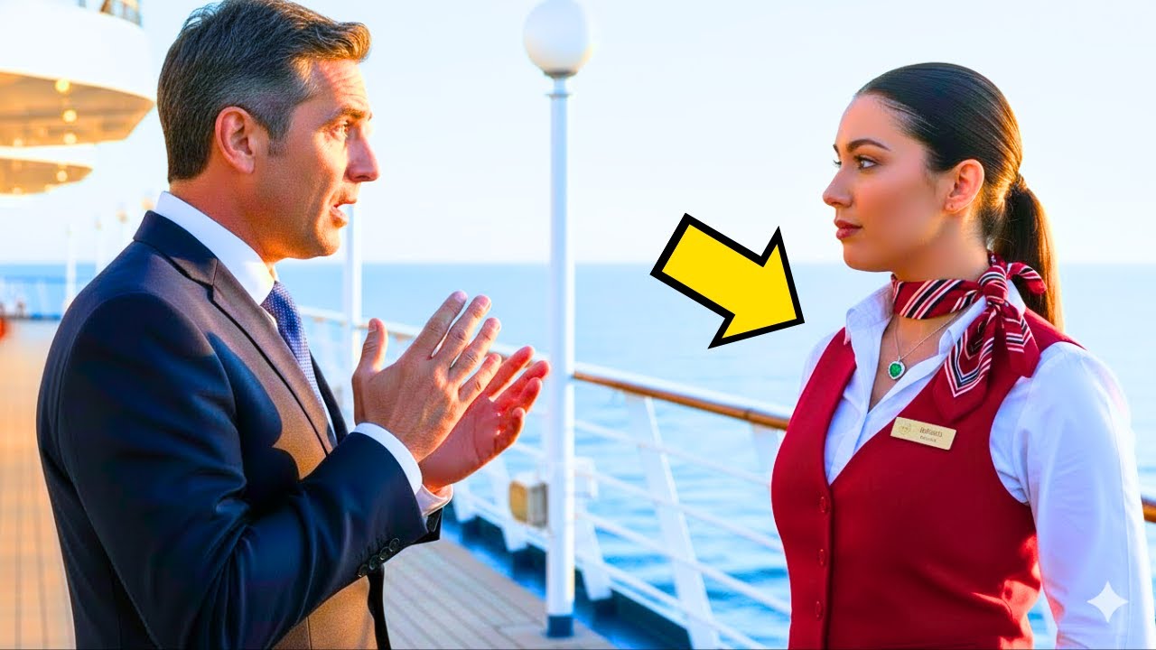THE BOSS FROZE WHEN HE SAW HIS MISSING DAUGHTER’S PENDANT WITH THE WAITRESS ON A CRUISE...