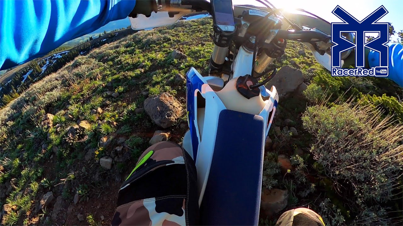Riding Illusive Trail - Chasing Dirt Bike Trail Off A Mountain