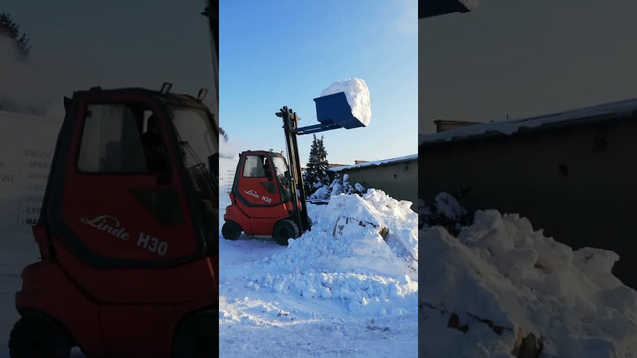 Szufla, łyżka mechaniczna do wózka widłowego. Odśnieżanie! ❄️