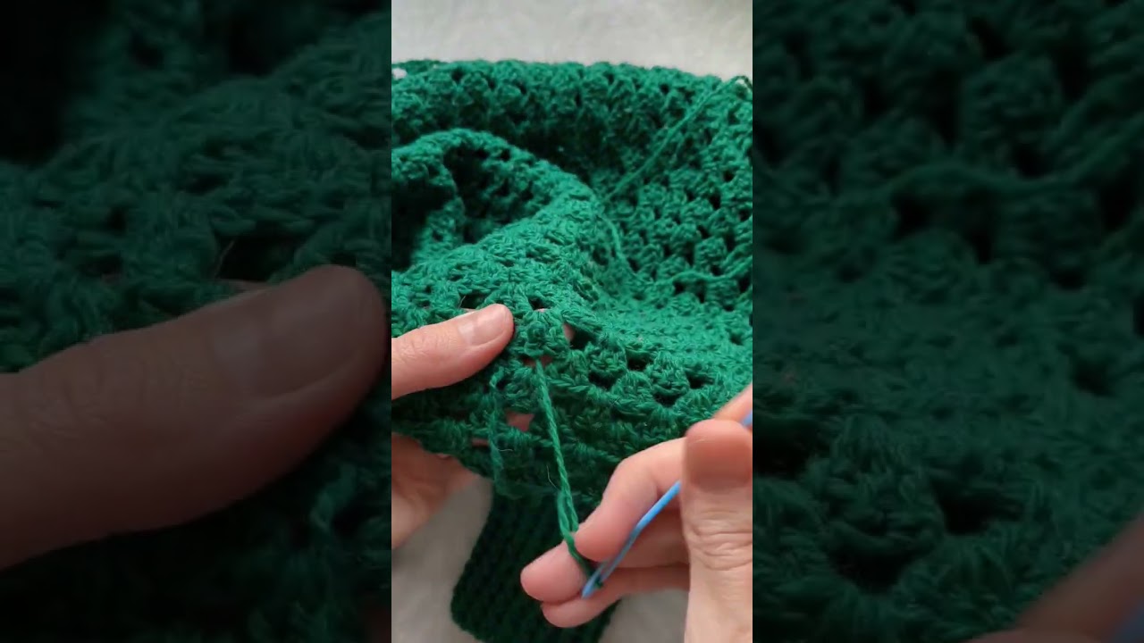 Как я прячу кончики в вязании крючком. #crochet