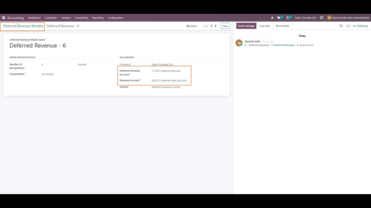 Deferred Revenue and Deferred Expenses use cases in Odoo | Recognize revenue and expenses