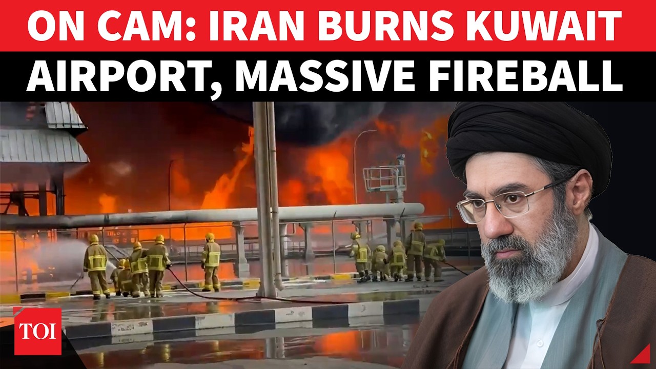 Kuwait Airport ON FIRE, Huge EXPLOSIONS As Iran Hammers US Ally With Deadly Missile Onslaught |Watch