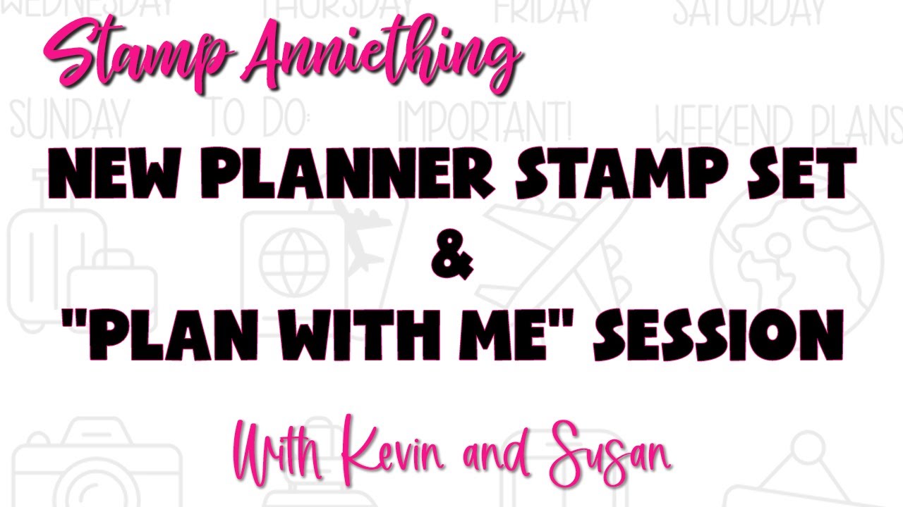 New Planner Stamp Set and Plan with Me Session