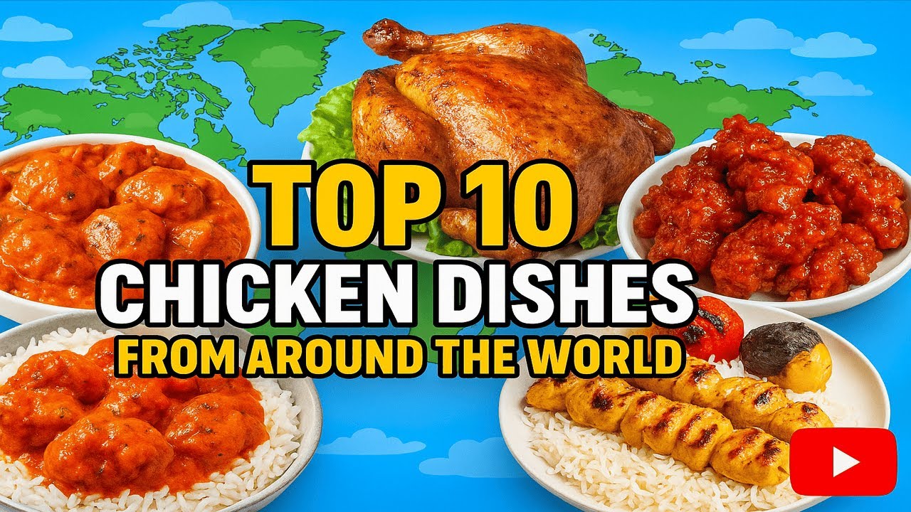 Top 10 Chicken Dishes From Around the World 🍗 | Global Chicken Recipes You Must Try !