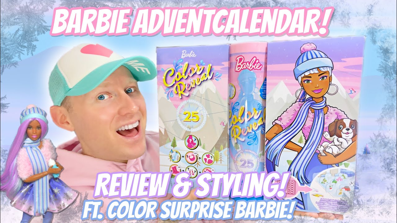 Адвент-календарь Барби (Color Reveal)! ❄️🎀🎄 Обзор и оформление! (При участии Барби с цветным сюрп...