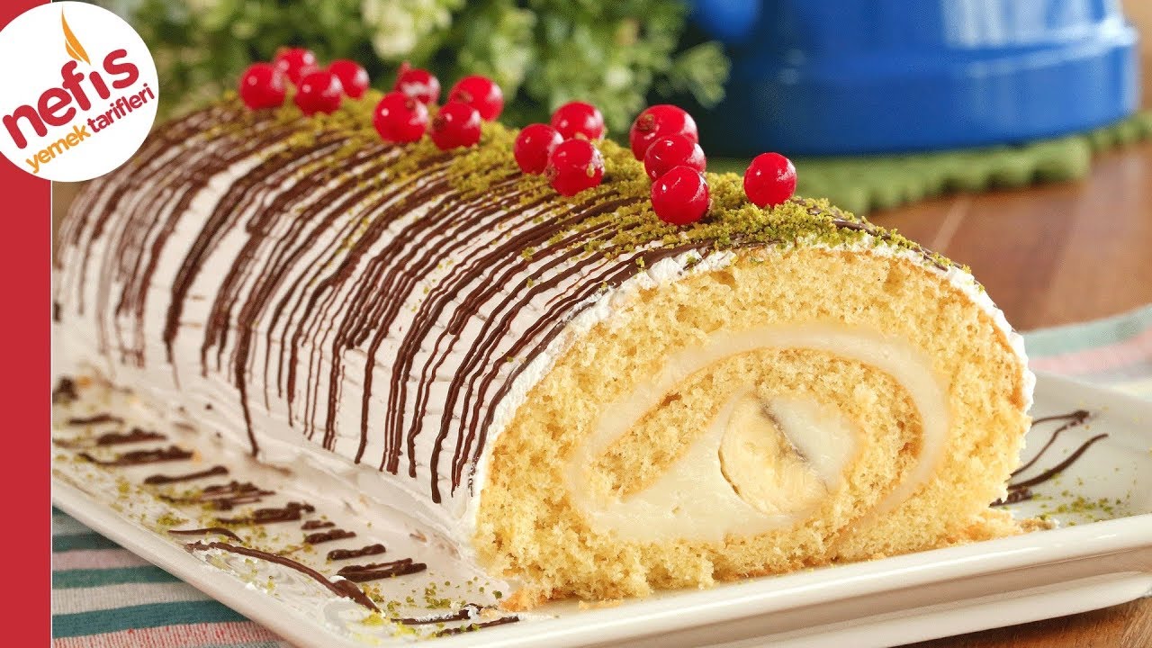 Evdeki Malzemelerle ❤️ 30 Dakikada Az Malzemeli Yumuşacık Rulo Pasta