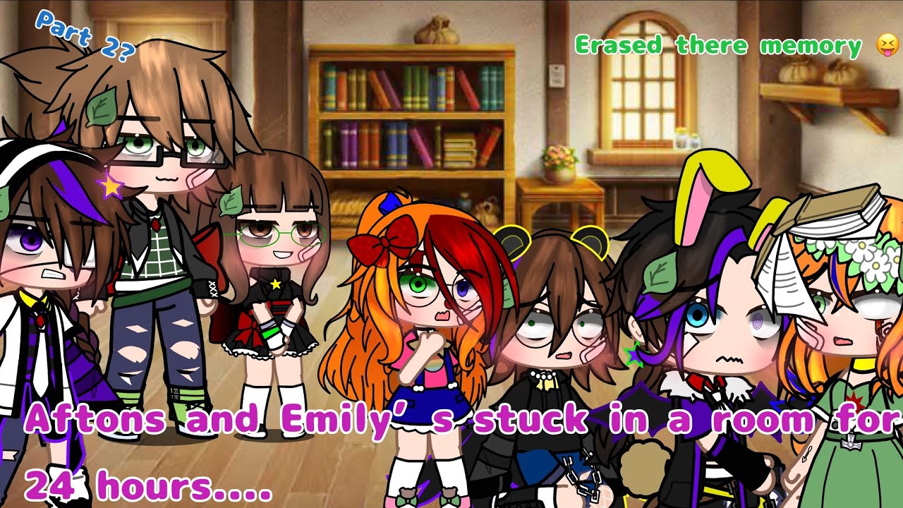 Aftons and Emily’s Stuck In a room for 24 Hours...(Gone Wrong?) 1/?? ||Afton family || FNaf