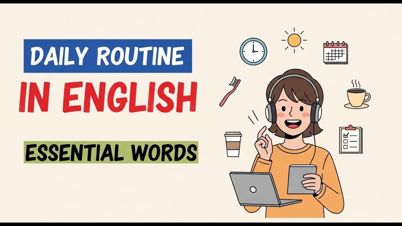 Talk About Your Daily Routine in English! ⏰ | Essential Vocabulary for Beginners